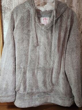 Member's Mark Oatmeal Cream Cozy Plush Pullover Hoodie XXL Super Comfy Soft Warm